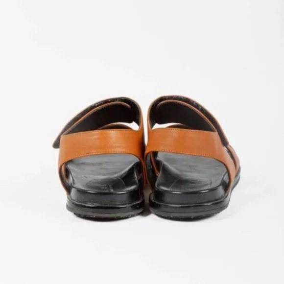 Marni Fussbett Brown Leather Sandals - Picture 3 of 10